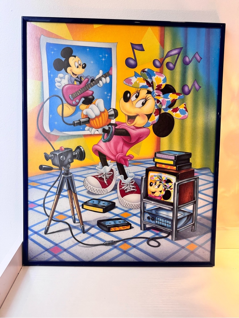 Disney Minnie Mouse Pop Art retro Poster Vintage 1980s